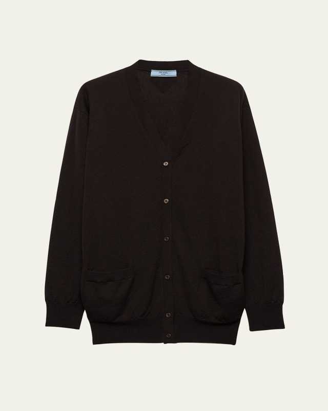 Superfine Cashmere V-Neck Cardigan